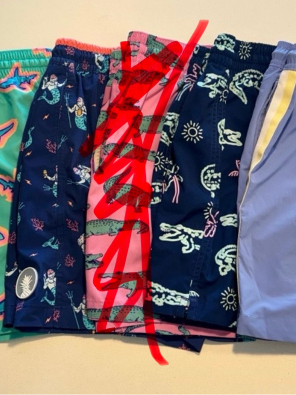 Chubbies swim suits.